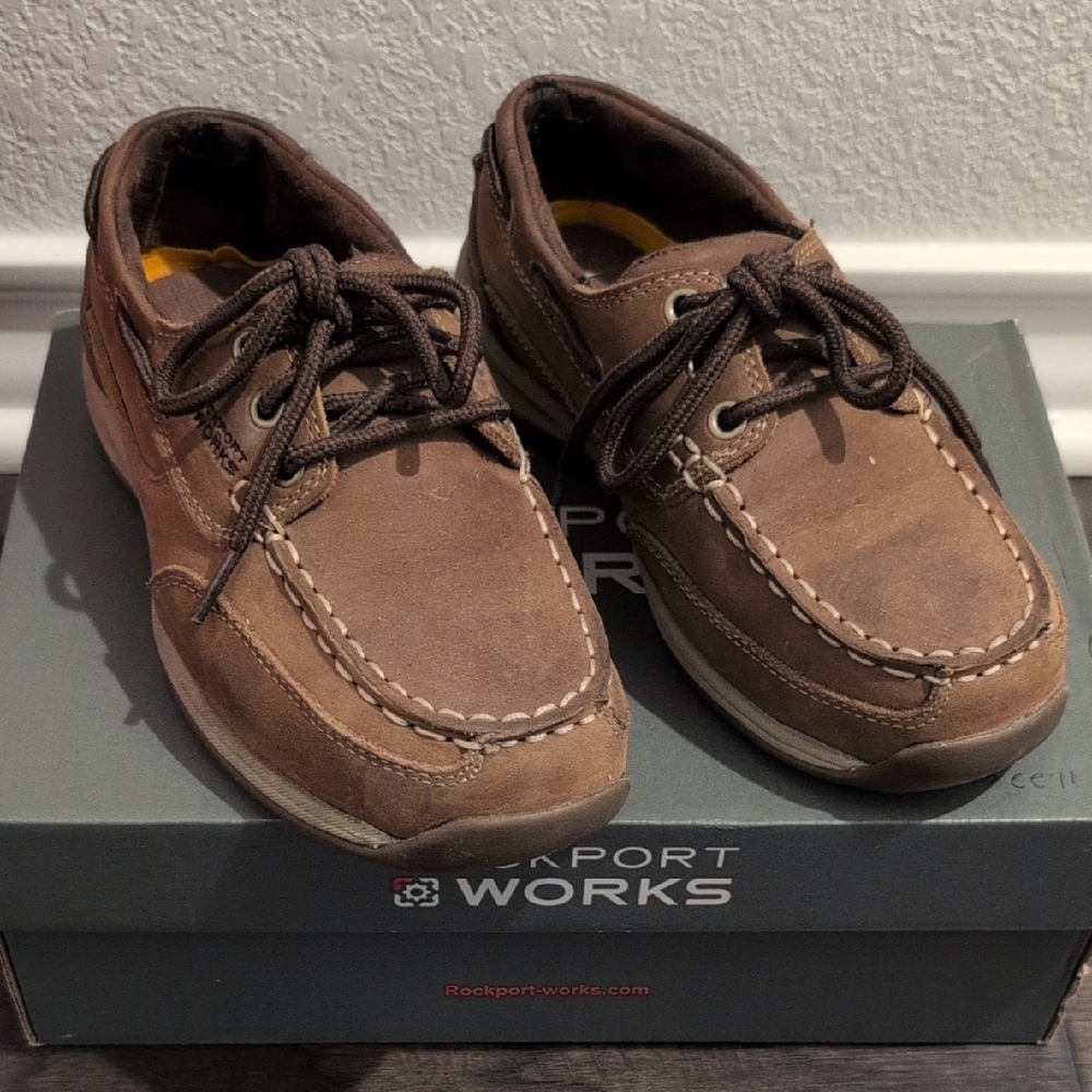 Rockport Women's Steel-Toed Safety Boat Shoes